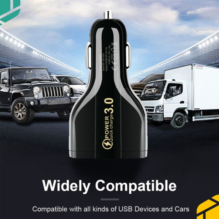 Car Charger Mobil 3.0 Fast Charging 7A Type C 3 Port