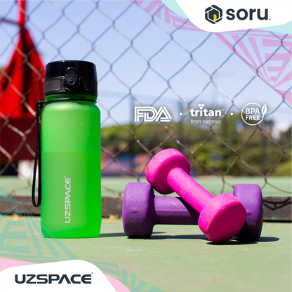 UZSPACE 3037 Botol Minum Olahraga Frosted Bottle 650ML USA Tritan