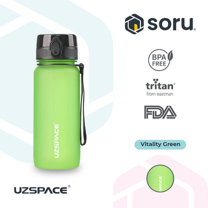 UZSPACE 3037 Botol Minum Olahraga Frosted Bottle 650ML USA Tritan