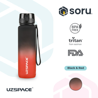 UZSPACE 3038 Botol Minum Olahraga Frosted Bottle 1000ML USA Tritan