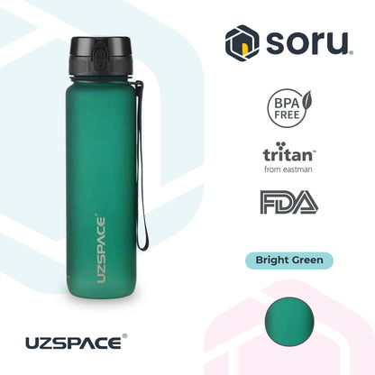 UZSPACE 3038 Botol Minum Olahraga Frosted Bottle 1000ML USA Tritan