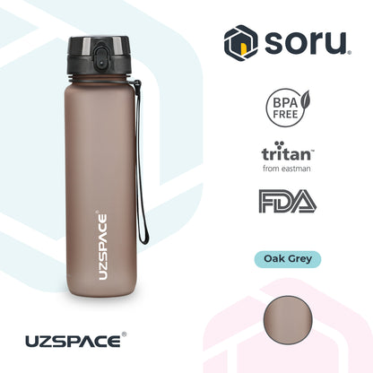 UZSPACE 3038 Botol Minum Olahraga Frosted Bottle 1000ML USA Tritan