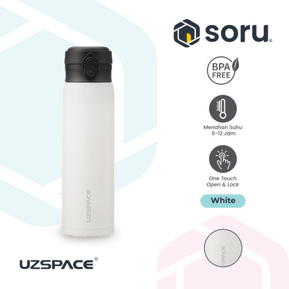 UZSPACE 4076 Botol Tumbler Thermos Air Panas Stainless Steel SUS 316