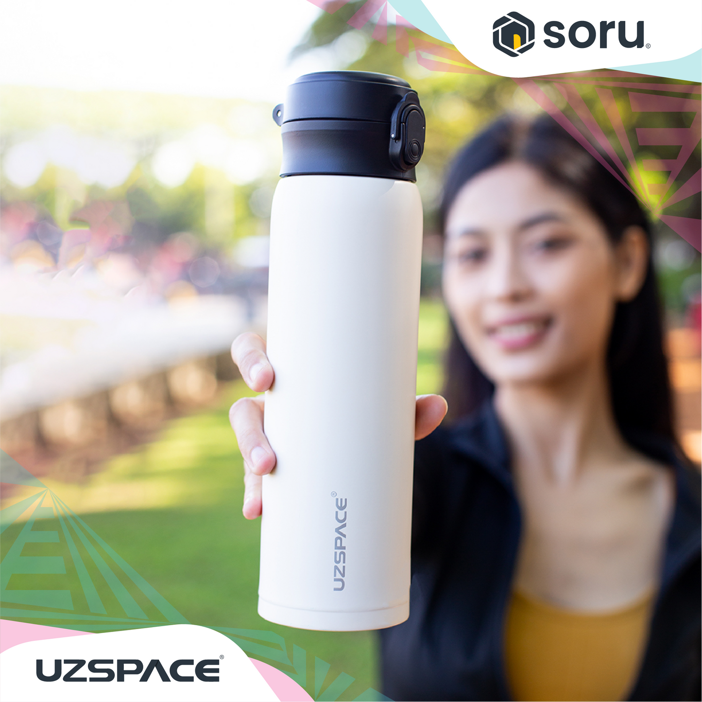 UZSPACE 4076 Botol Tumbler Thermos Air Panas Stainless Steel SUS 316