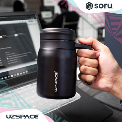 UZSPACE 4078 Mug Minum Thermos Air Panas Stainless Steel SUS 316