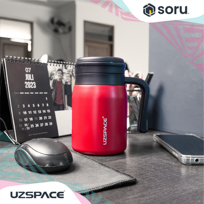 UZSPACE 4078 Mug Minum Thermos Air Panas Stainless Steel SUS 316