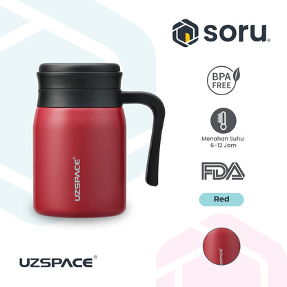 UZSPACE 4078 Mug Minum Thermos Air Panas Stainless Steel SUS 316