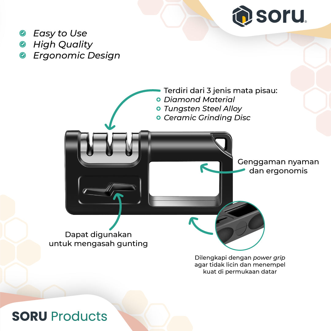 Alat Asahan Pengasah Pisau Gunting Profesional