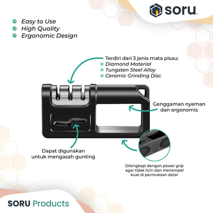 Alat Asahan Pengasah Pisau Gunting Profesional