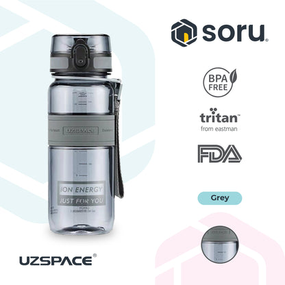 UZSPACE 5029 Botol Minum Olahraga Sedang 650 ML USA Tritan