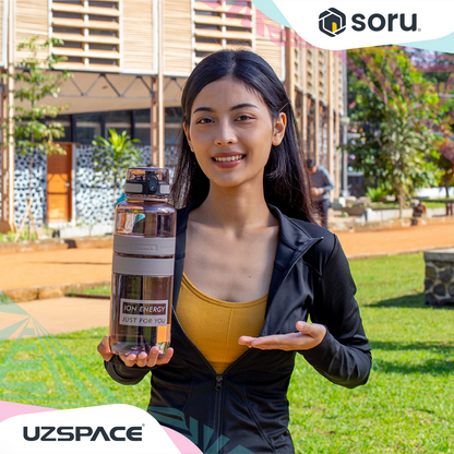 UZSPACE 5032 Botol Minum Olahraga Besar 1.5 Liter USA Tritan