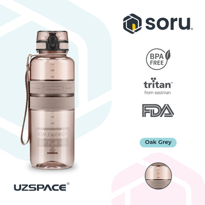 UZSPACE 5032 Botol Minum Olahraga Besar 1.5 Liter USA Tritan