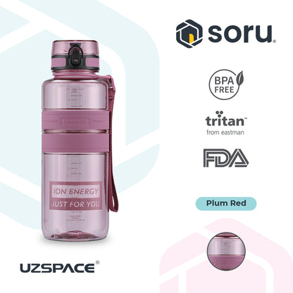 UZSPACE 5032 Botol Minum Olahraga Besar 1.5 Liter USA Tritan