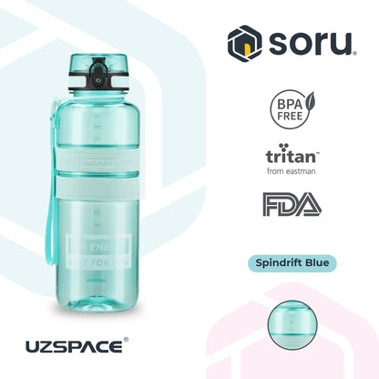 UZSPACE 5032 Botol Minum Olahraga Besar 1.5 Liter USA Tritan