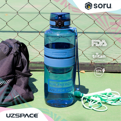 UZSPACE 5038 Botol Minum Olahraga Besar 2 Liter USA Tritan