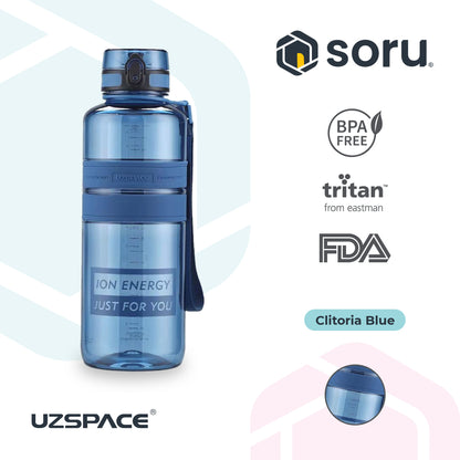 UZSPACE 5038 Botol Minum Olahraga Besar 2 Liter USA Tritan