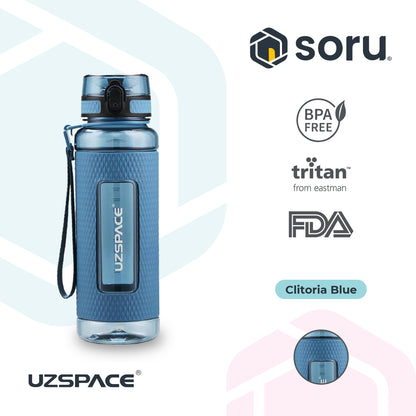 UZSPACE 5046 Botol Minum Olahraga Besar Sport Bottle 950ml USA Tritan