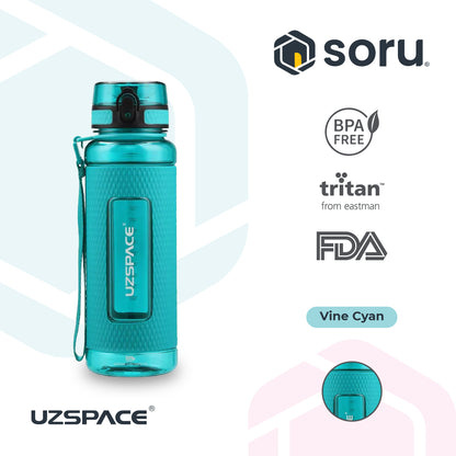 UZSPACE 5046 Botol Minum Olahraga Besar Sport Bottle 950ml USA Tritan