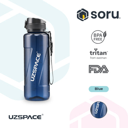 UZSPACE 6062 Botol Minum Olahraga Besar 1.5 Liter USA Tritan