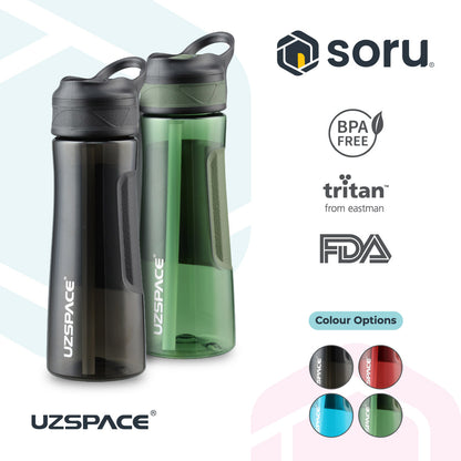 UZSPACE 9002 Botol Minum Sedotan Straw Bottle 670ml USA Tritan