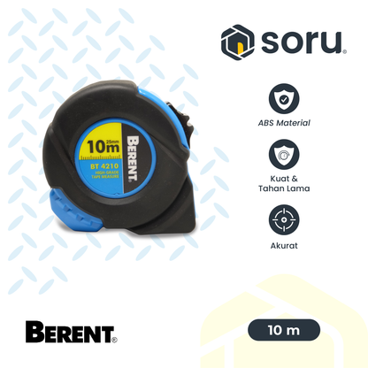 BERENT Measuring Tape (Meteran) 3, 5, 7.5, 10 Meter Alat Ukur Industri