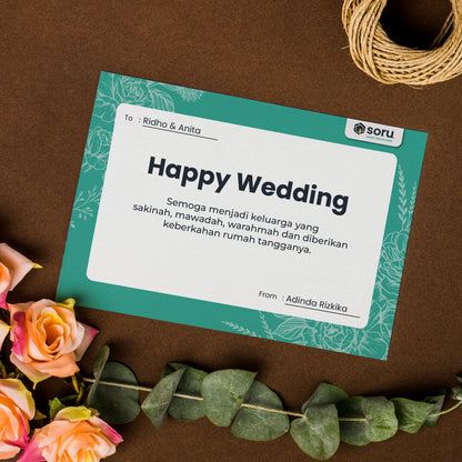 Greeting Card/Kartu Ucapan CUSTOM Ulang Tahun Wedding Ucapan