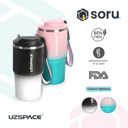 Uzspace Tumbler Coffee Mug 580ml SUS316 Vacum Insulated