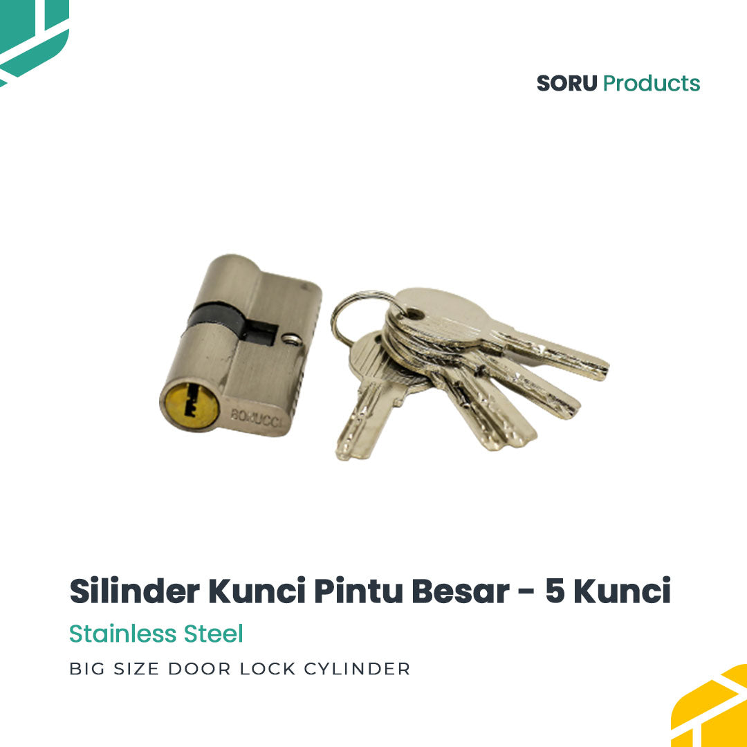 Silinder Kunci Pintu Komputer Besar 5 Kunci