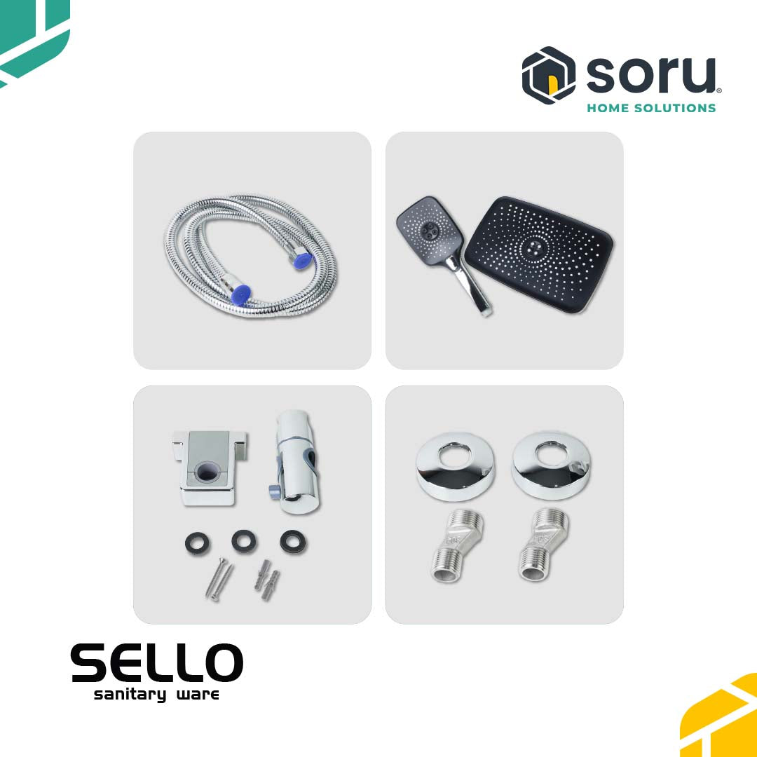 SELLO Set Shower Tiang Dengan Pengaturan Temperature Constant SL9825