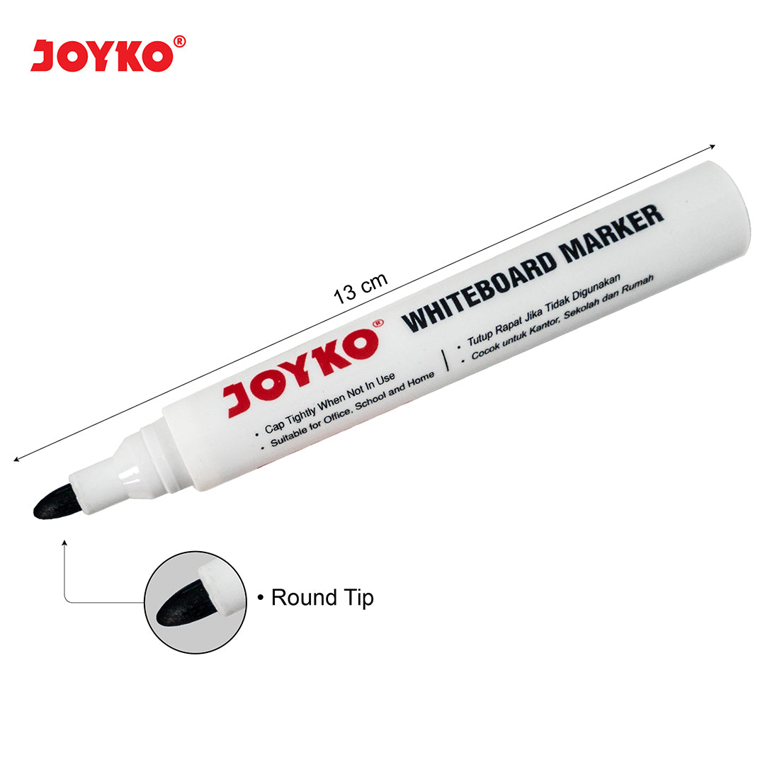 JOYKO Spidol Papan Tulis Whiteboard Marker Round Tip WM 28-30