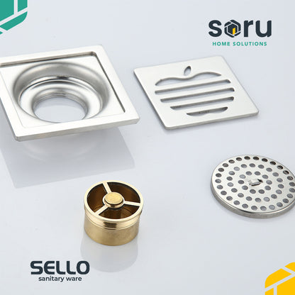 SELLO Saringan Got Floor Drain Frameless Stainless SL6103