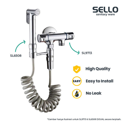 SELLO Keran Air Cabang Double Stop Kran Shower Mesin Cuci SL9713