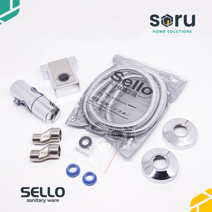 SELLO Set Shower Tiang Chrome Column Set - Shower Mandi - Mixer SL9811