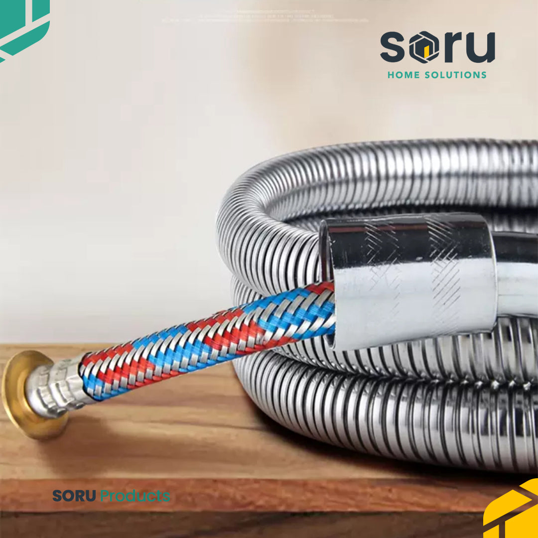 Selang Shower Fleksibel Flexible Hose 150 Cm Selang Stainless Kuningan