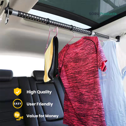 Gantungan Bar Pakaian & Baju Mobil Expandable Car Hanger Clothes