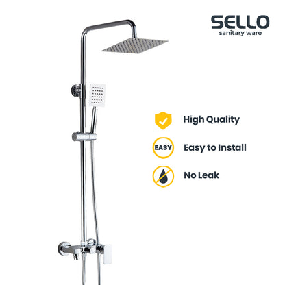 SELLO Set Shower Tiang Chrome Column Set - Shower Mandi - Mixer SL9811