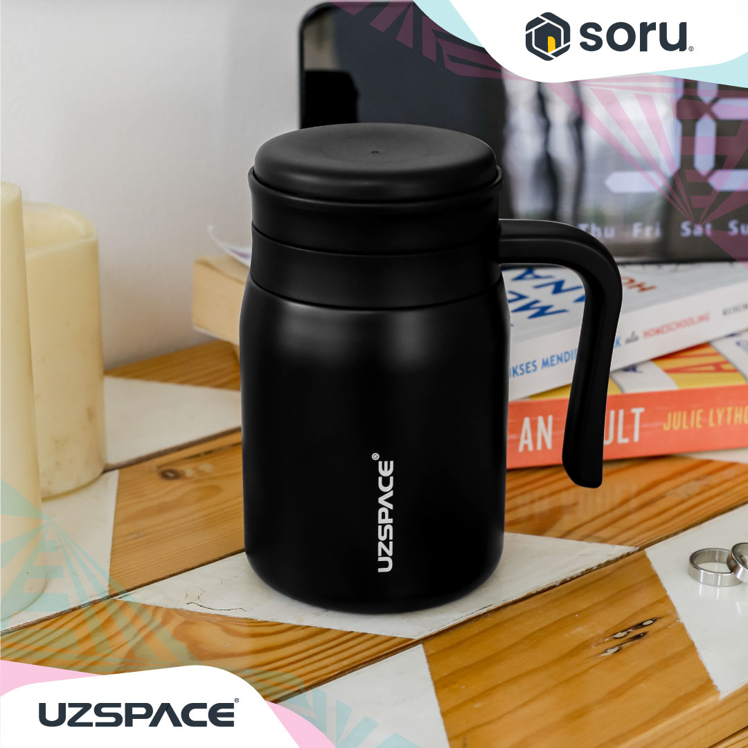 UZSPACE 4078 Mug Minum Thermos Air Panas Stainless Steel SUS 316