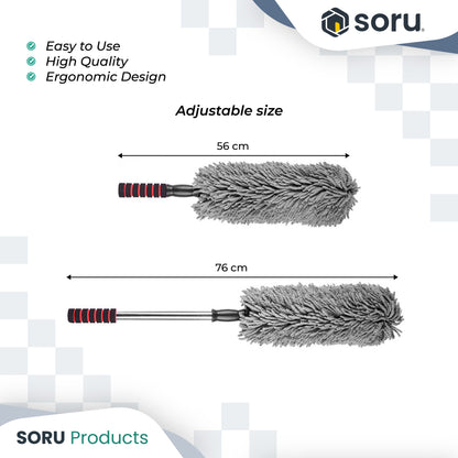 Kemoceng Mobil Teleskopik Bahan Microfiber Pembersih Debu Duster Mobil