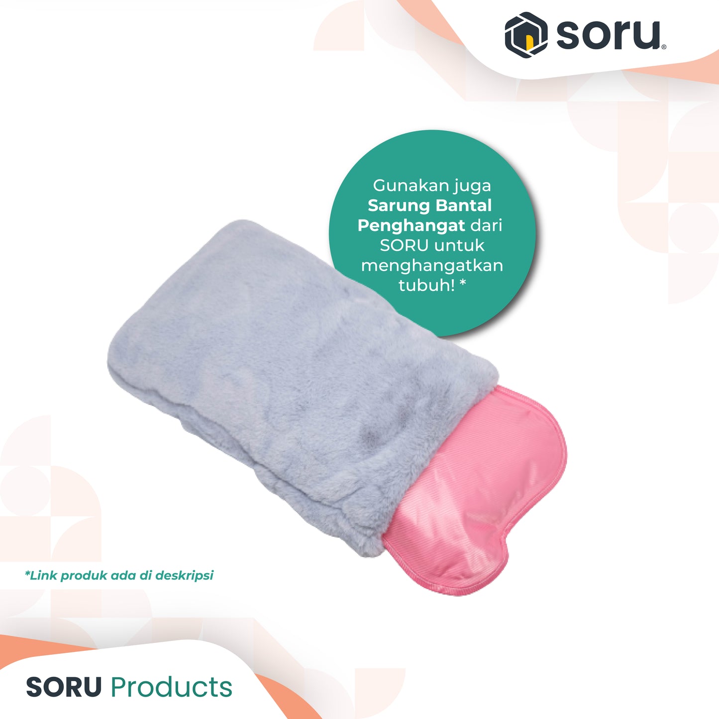 Sarung Bantal Terapi Kompres Air Panas Elektrik Portable Heating Pad