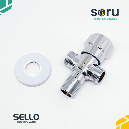 SELLO Stop Kran WC Cabang 1/2" / Keran T Jet Shower Kloset SL9711