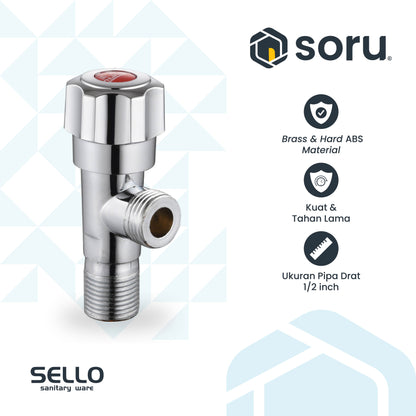 SELLO Stop Kran WC Single Valve 1/2 Inch Keran Jet Shower Bidet SL9705