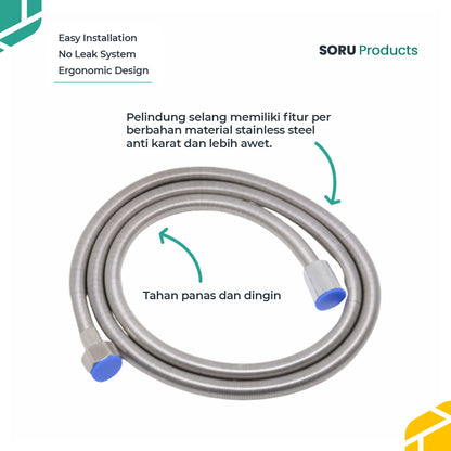 Selang Shower Per Fleksibel Stainless Steel 150 Cm Flexible Hose