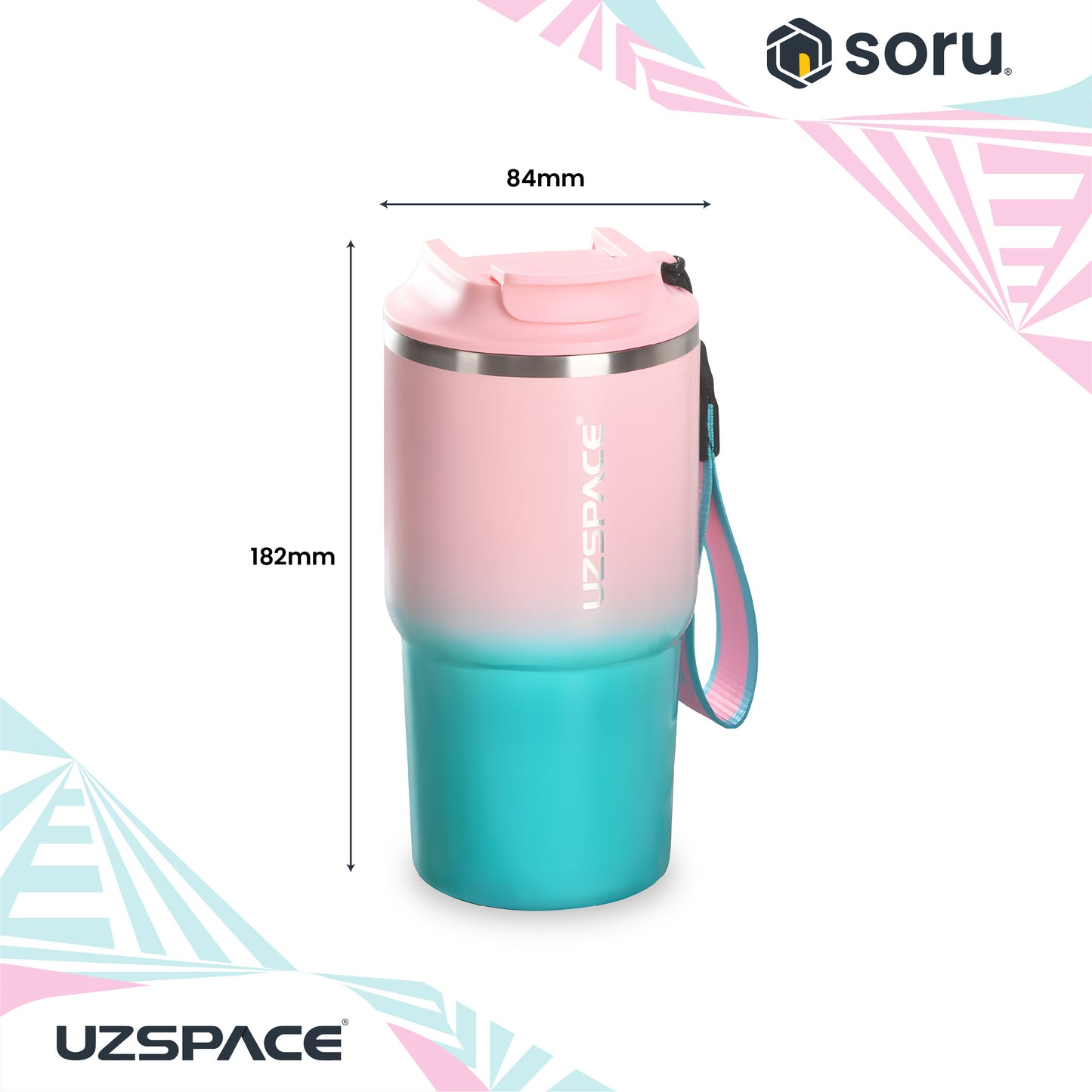 Uzspace Tumbler Coffee Mug 580ml SUS316 Vacum Insulated