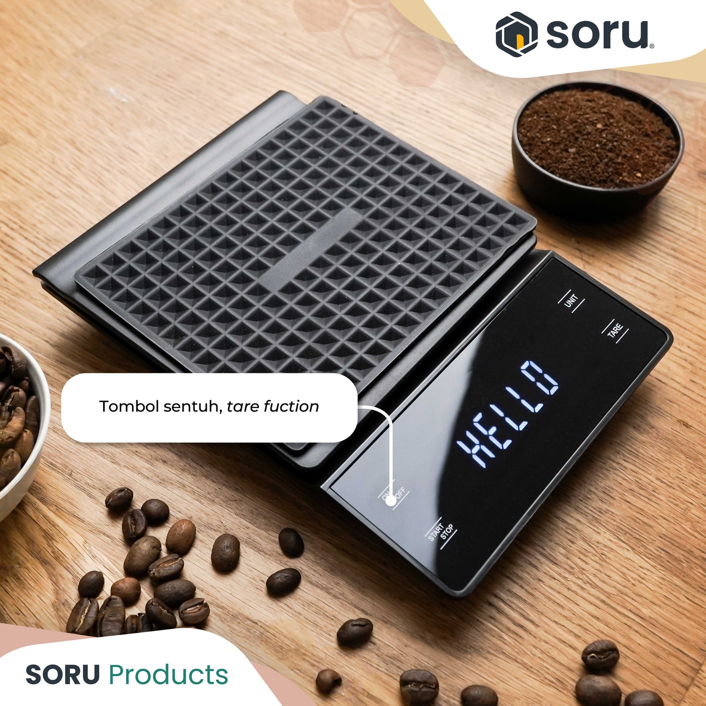 Timbangan Kopi 3Kg / 0.1Gr Digital Timer V60 Drip Coffee Scale Premium