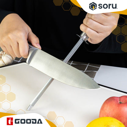 GOODA Set Pisau Dapur Stainless 7in1 dengan Akrilik Stand Knife Set 7in1 with Acrylic Stand GA-014