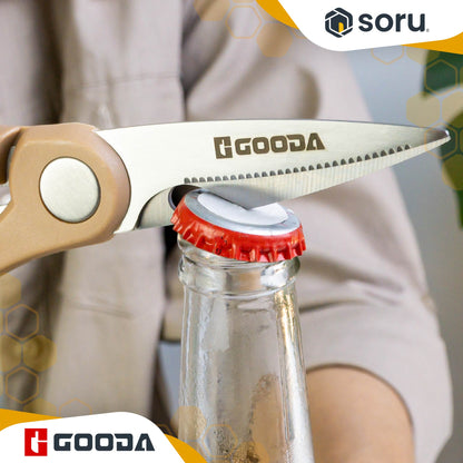 GOODA Set Pisau Dapur Stainless 5in1 dengan Tempat Pisau Knife Set 5in1 with Knife Stand GA-019