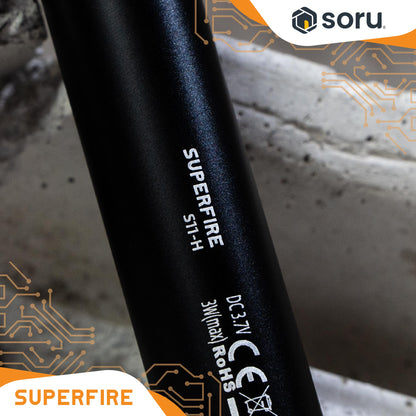 SUPERFIRE Senter LED UV Flashlight 800mAh SFS11-H