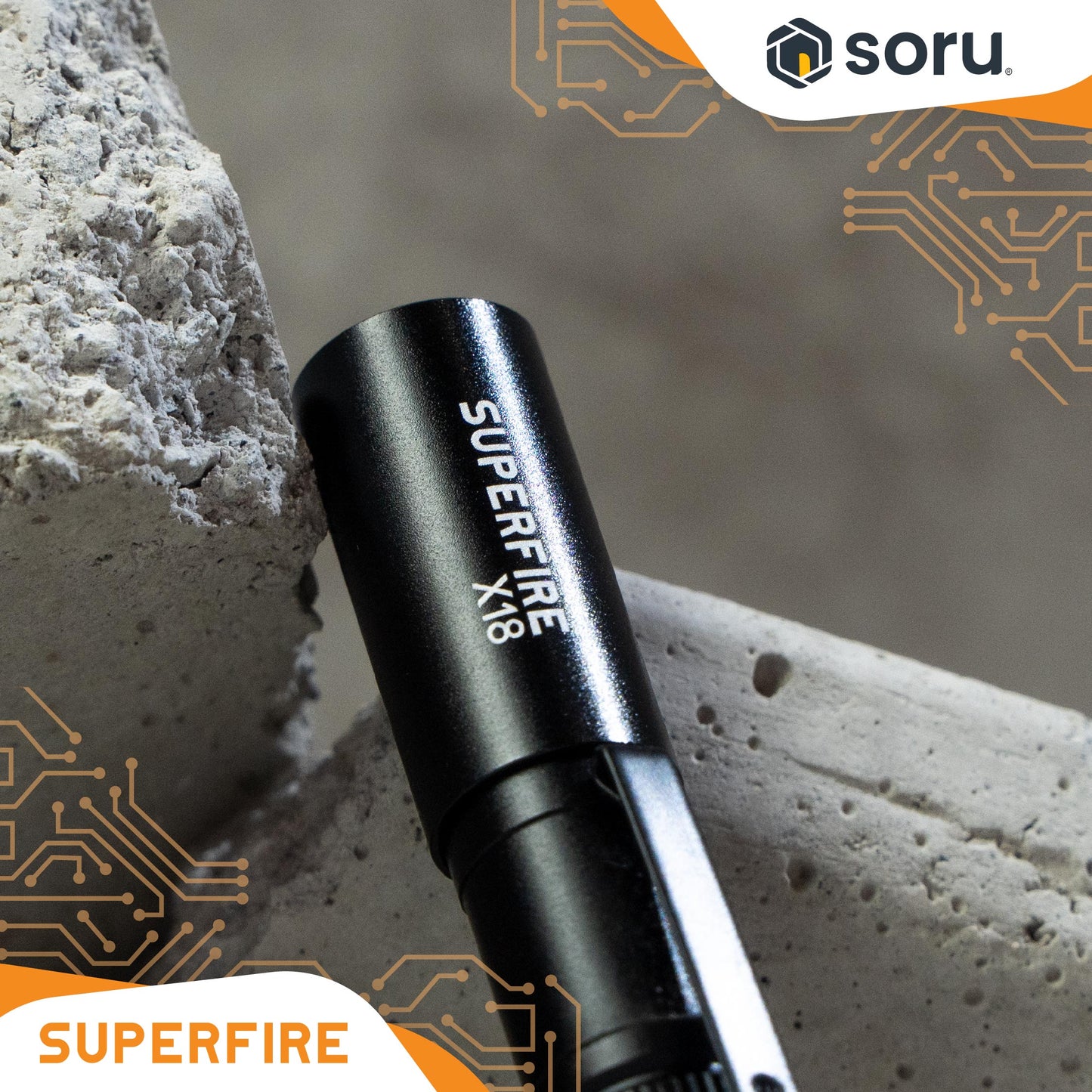 SUPERFIRE Senter LED Mini Pen Light 55 Lumens AAA Battery IP44 SFX18