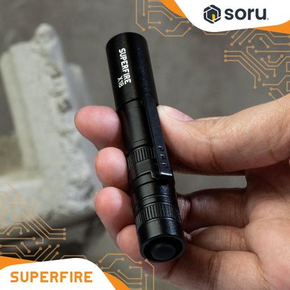 SUPERFIRE Senter LED Mini Pen Light 55 Lumens AAA Battery IP44 SFX18